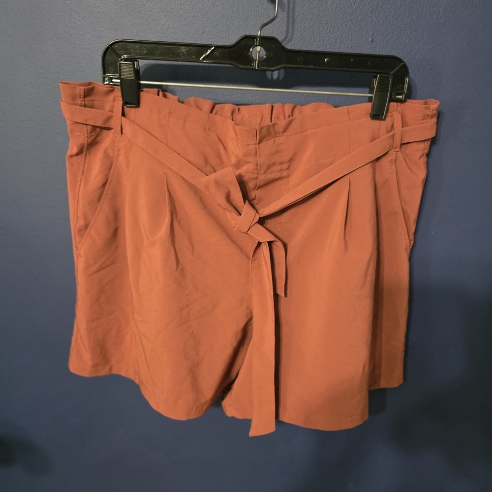 RBX XLarge Paperbag Shorts Lightweight Belted Quick Drying Pockets Relaxed